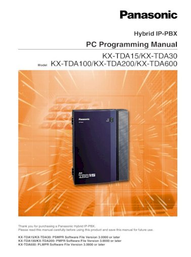 panasonic kx-tda200 software download